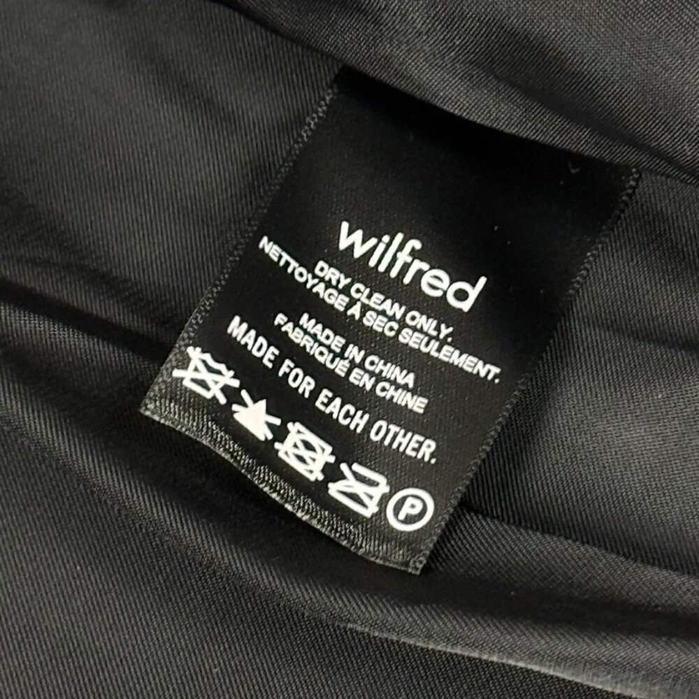 NWT Aritzia Wilfred Cherelle Black Oversized Blazer Sz S Double Breasted Career - Picture 12 of 14